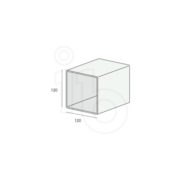 TekeningKokerprofiel120x120mm